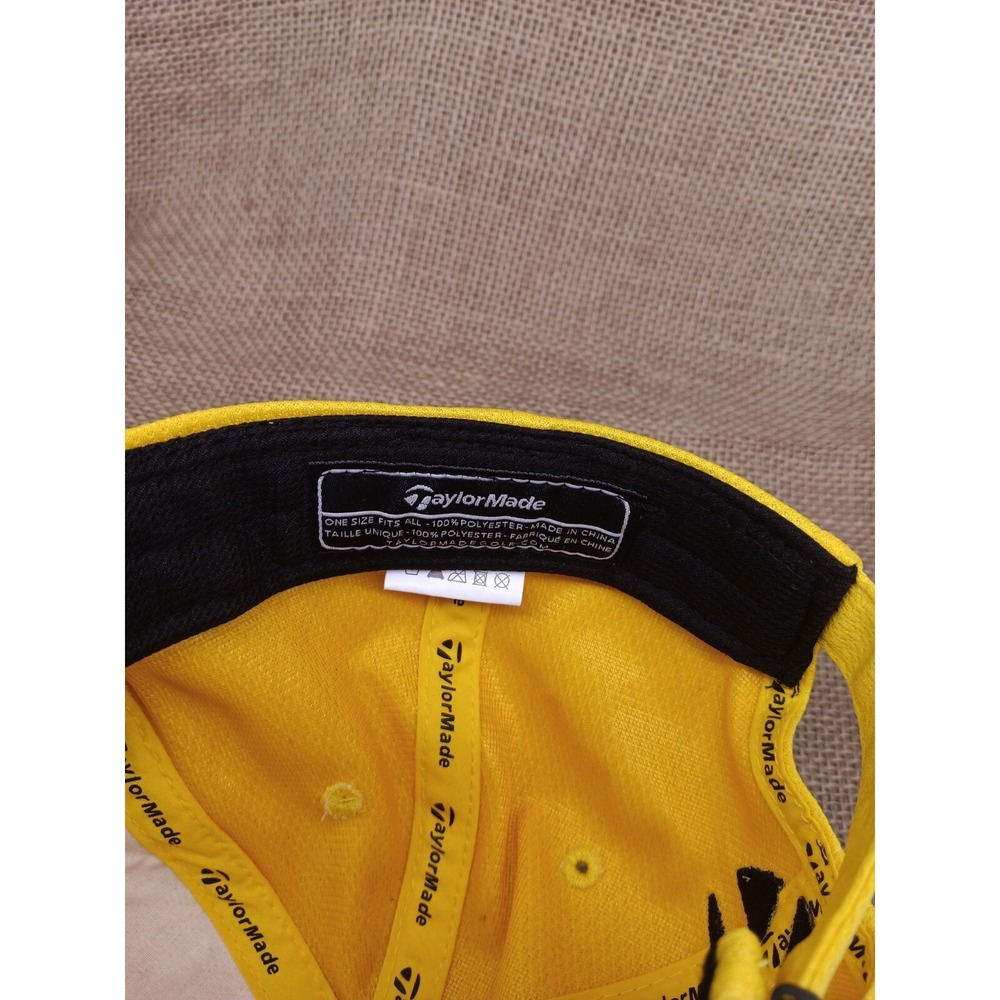 Taylormade Yellow Lethal RBZ Golf Adjustable Hat Embroidered One Size Fits All - Picture 6 of 6